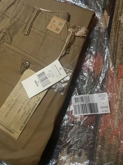 RRL Vintage Beige Officer Pants 30.32