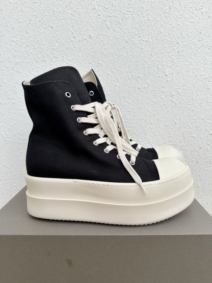Rick Owens DRKSHDW Canvas Thick Sole Sneakers