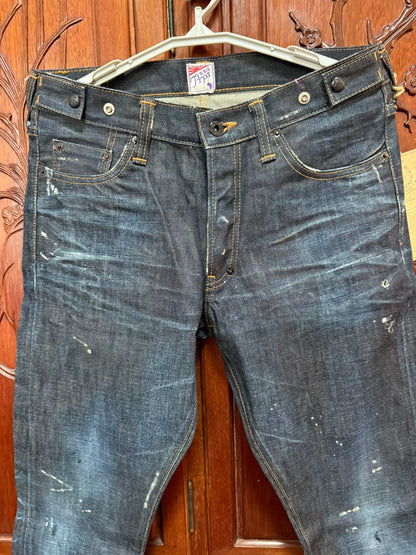Prps W32 Slim Indigo Acid Wash Jeans