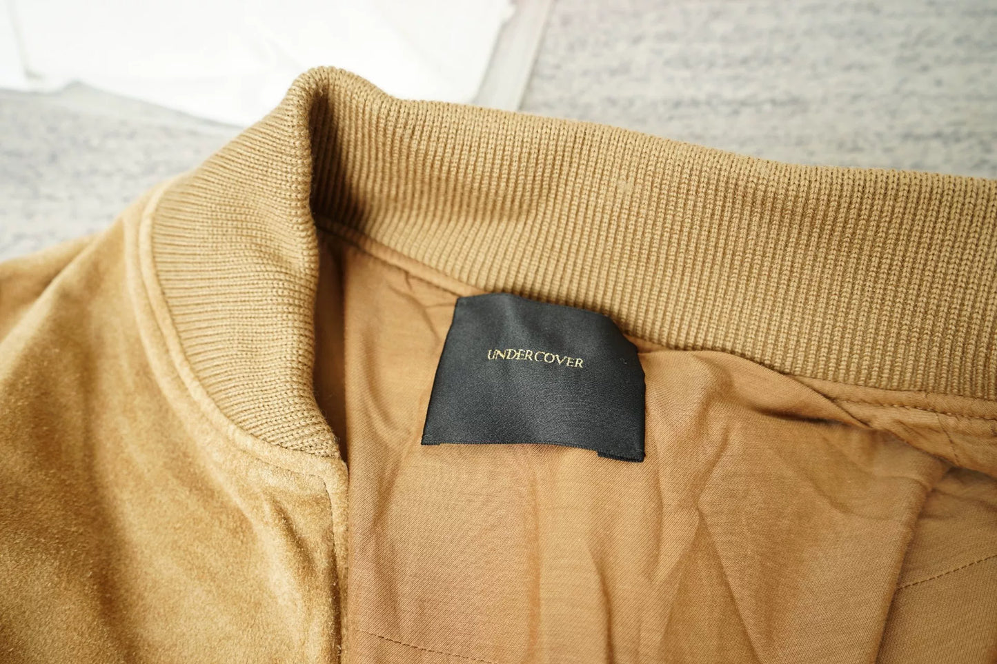 Undercover Cowhide Suede MA-1 Leather Jacket