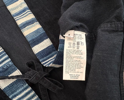 visvim lhamo shirt in black corduroy