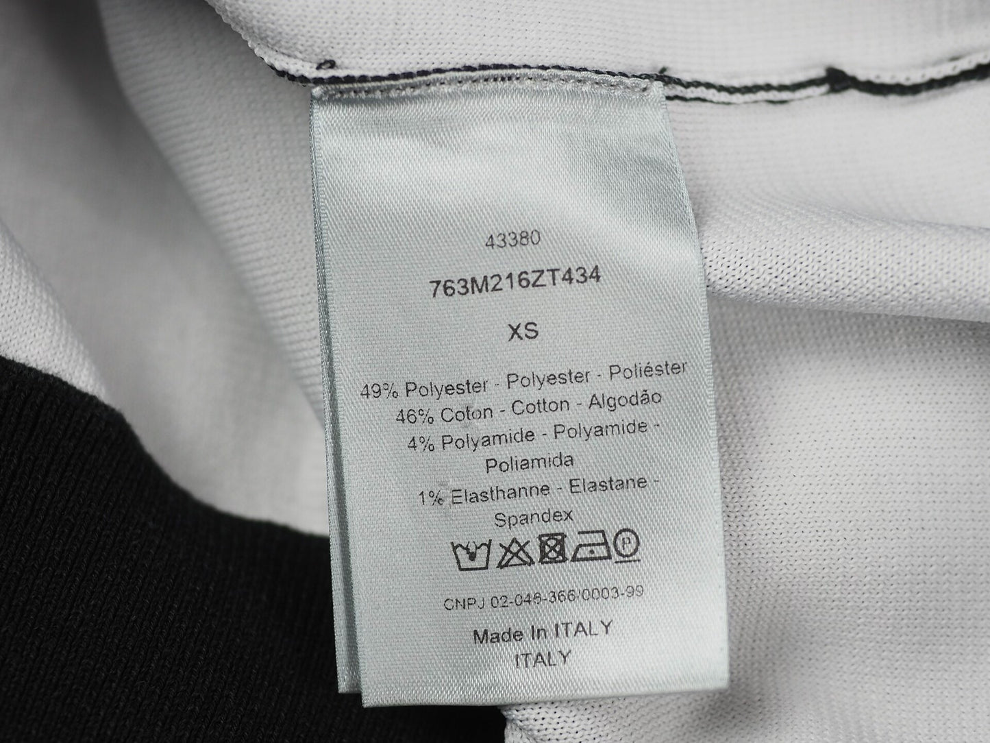 dior red black color block jacket XS