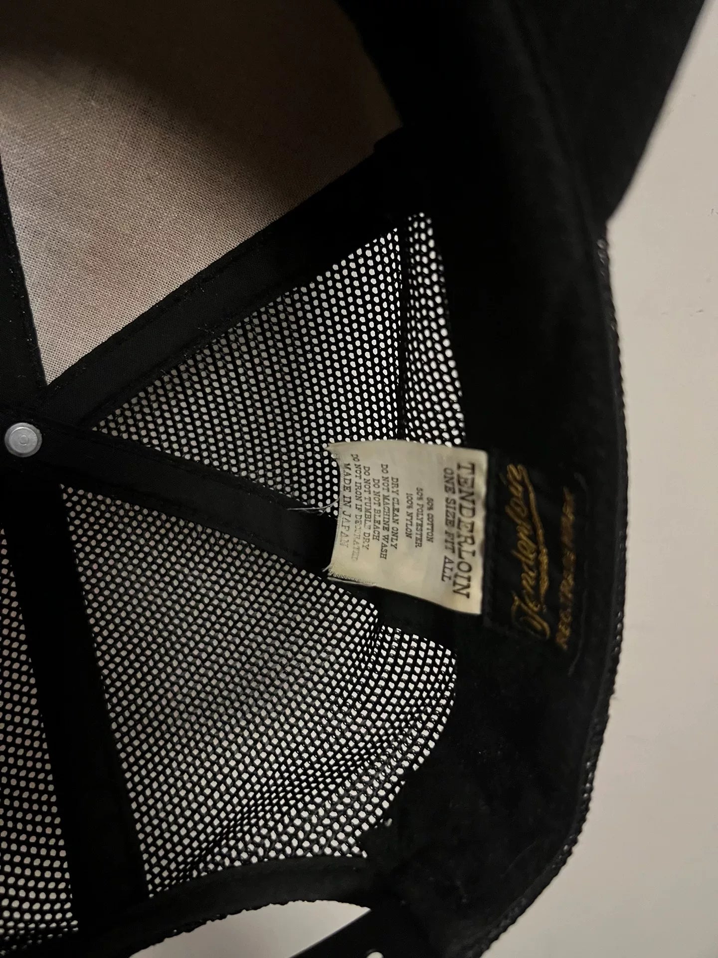 original trucker cap with oval patch