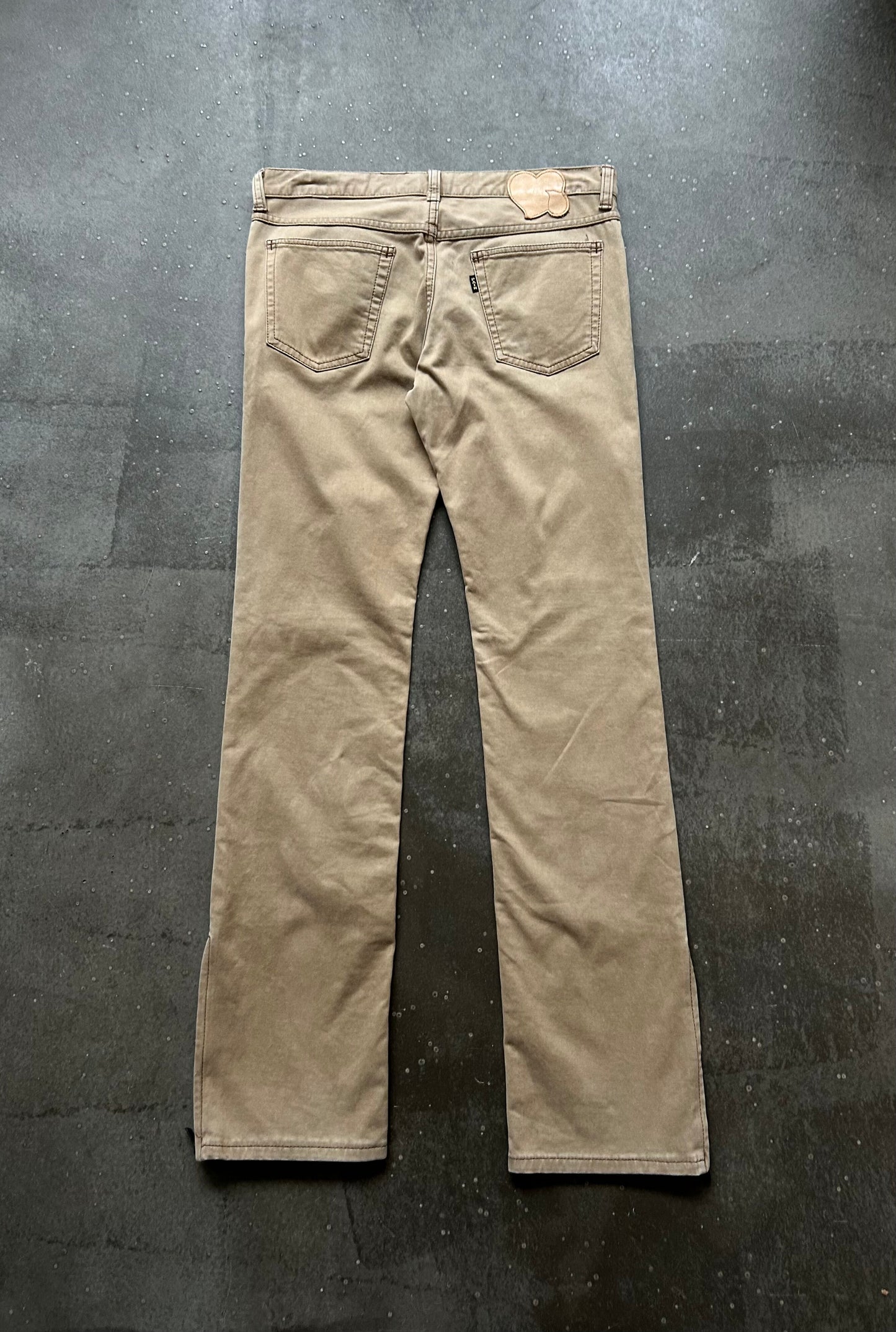 number nine skinny jeans with side zipper