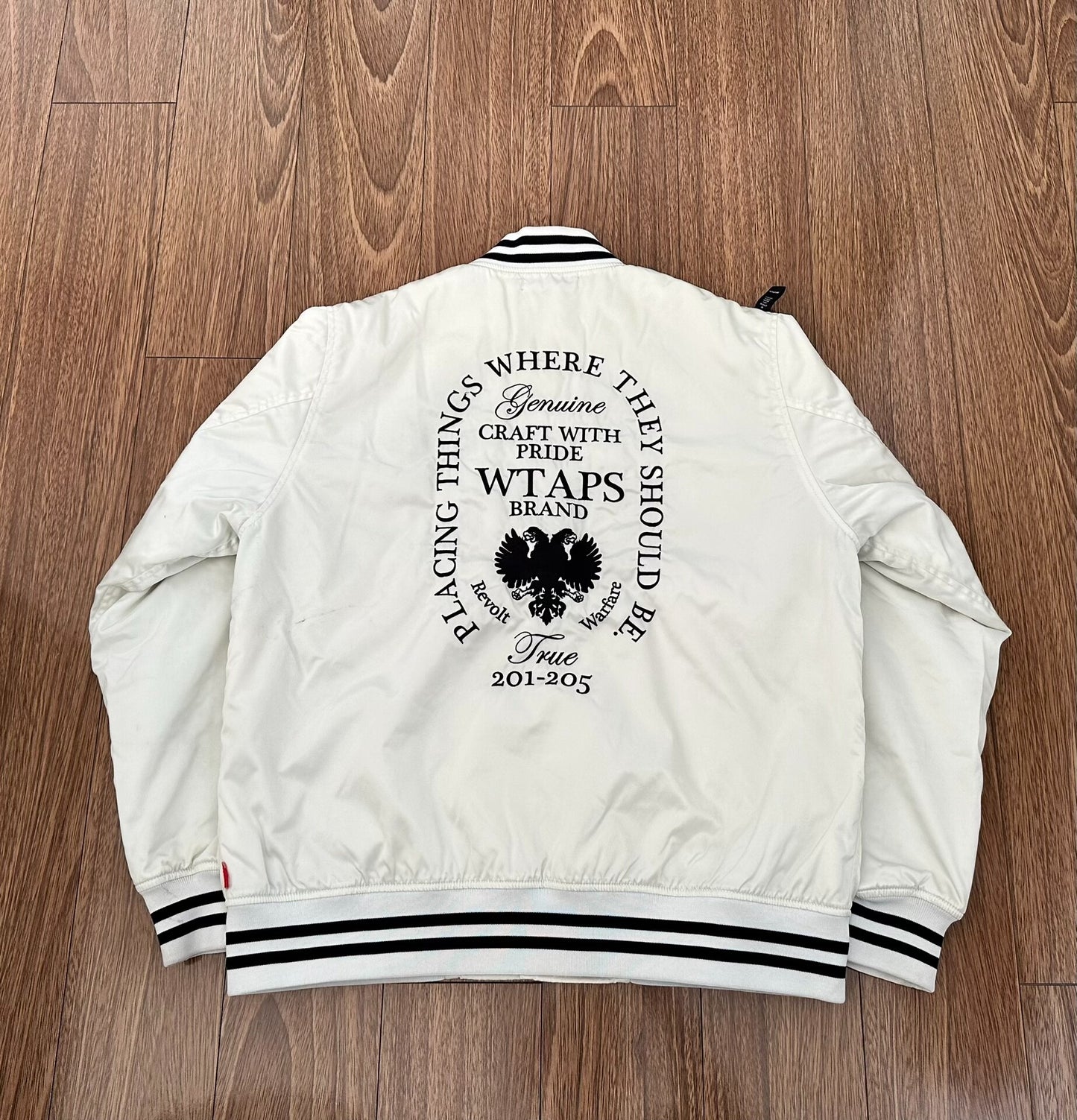 wtaps nylon twill double eagle jacket