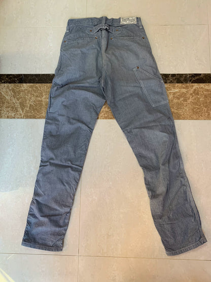 Freewheelers Checkered Work Pants Tapered Fit