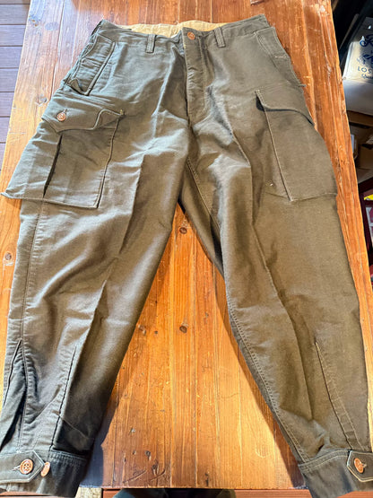 Freewheelers Olive Green Cargo Pants