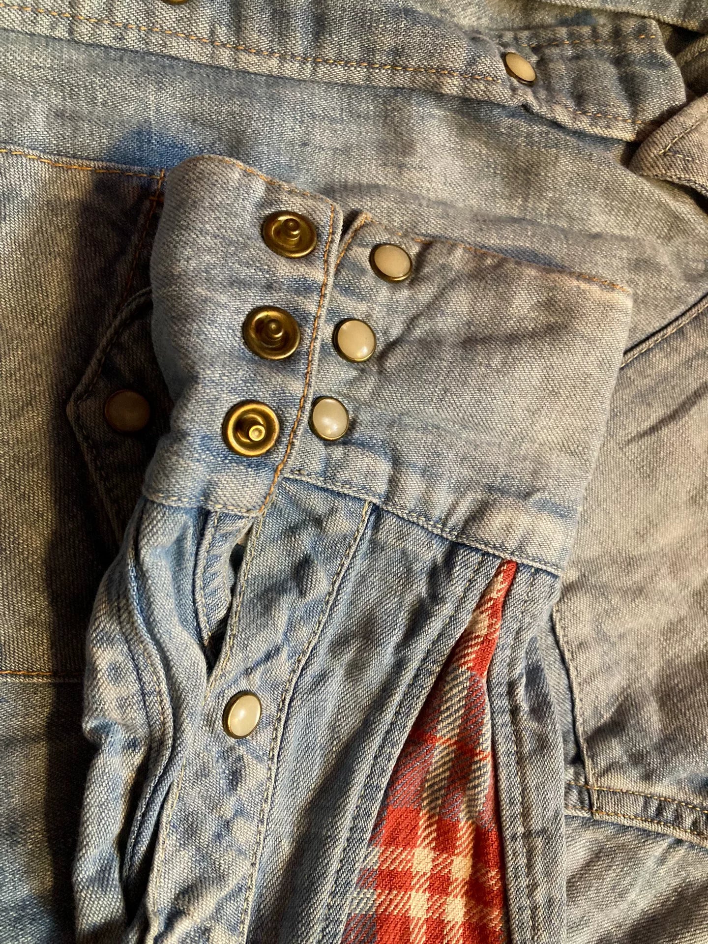 VISVIM Water Drop Sleeve Denim Shirt