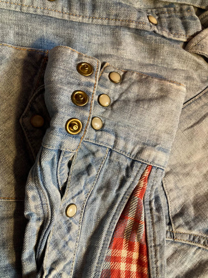 VISVIM Water Drop Sleeve Denim Shirt