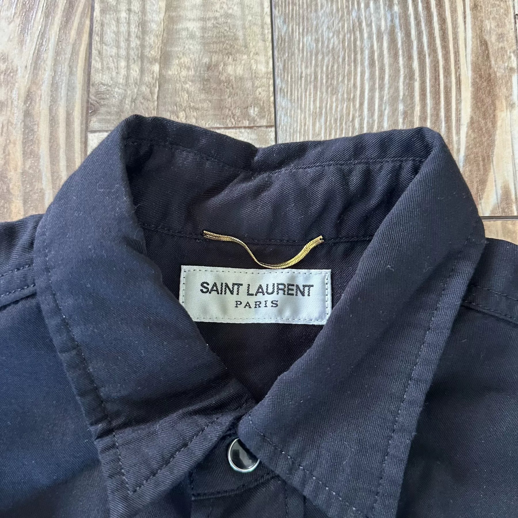 Saint Laurent YSL Gemstone Button Shirt