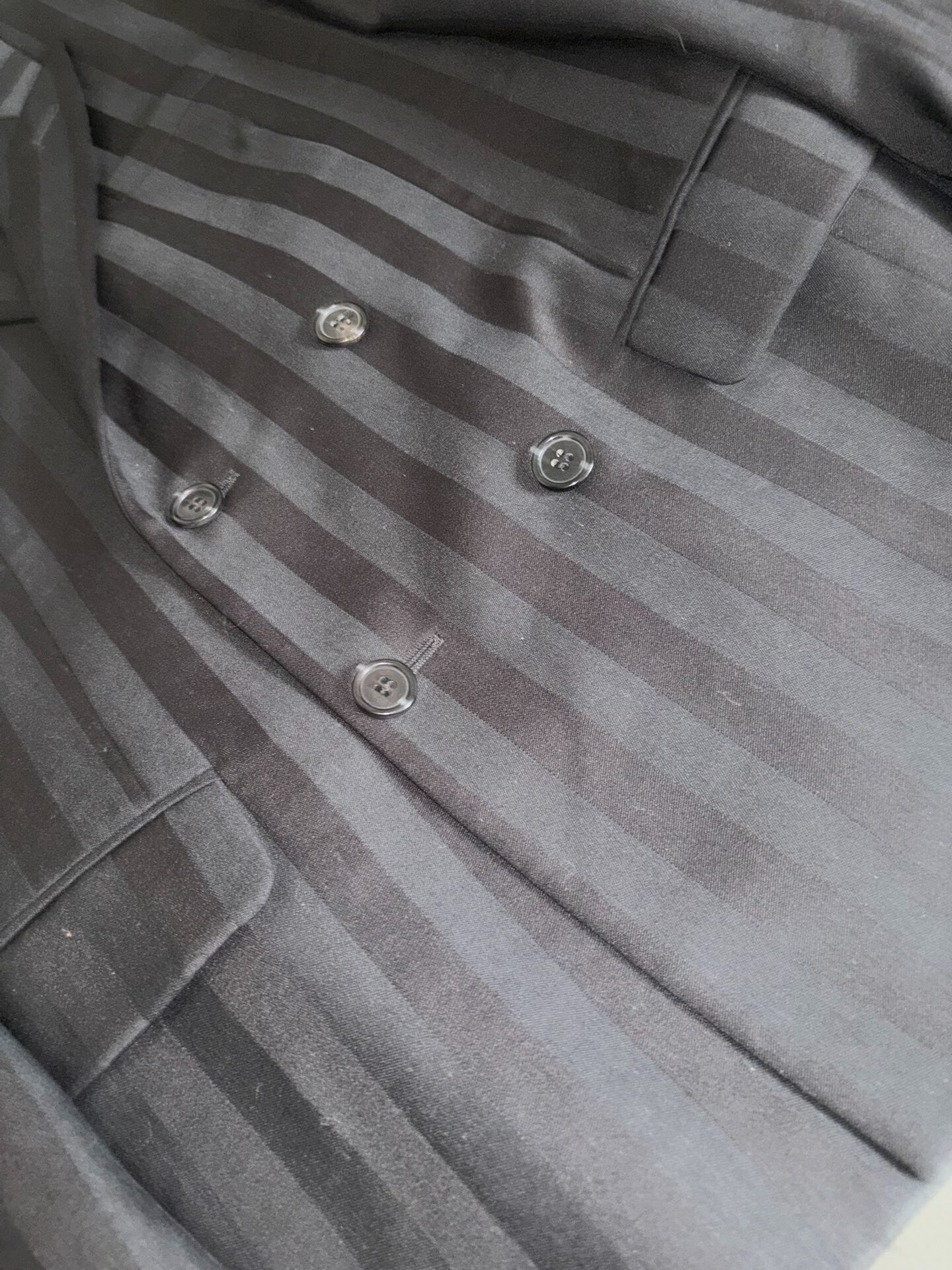 Saint Laurent Double-Breasted Black Suit Jacket