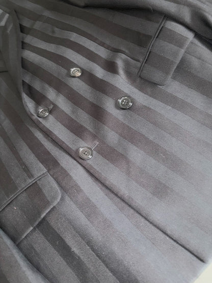 Saint Laurent Double-Breasted Black Suit Jacket