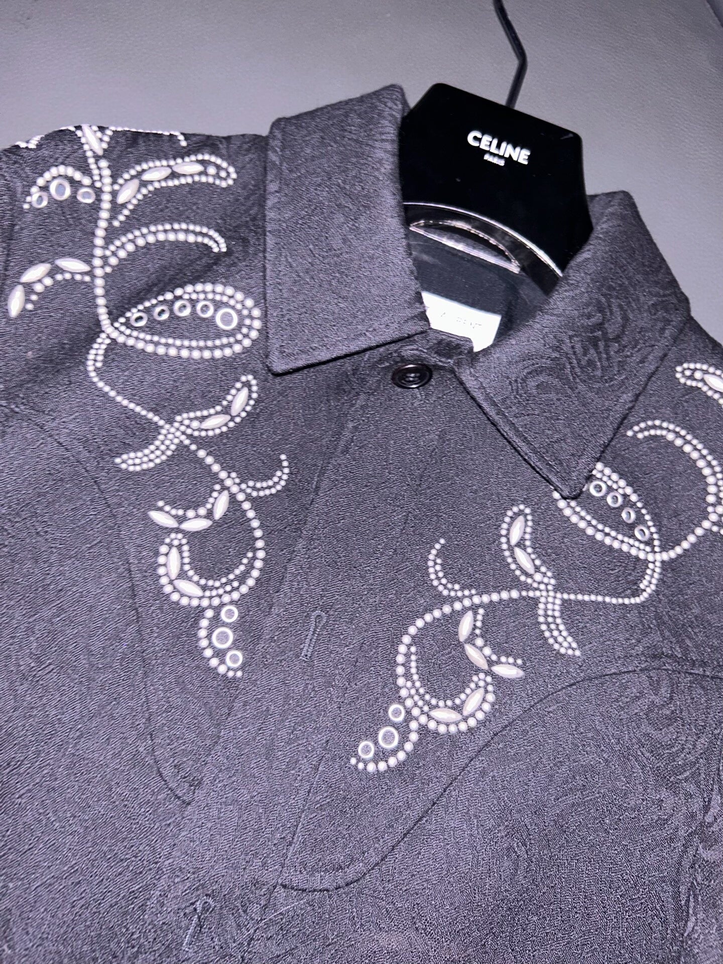 saint laurent embroidered wool jacket