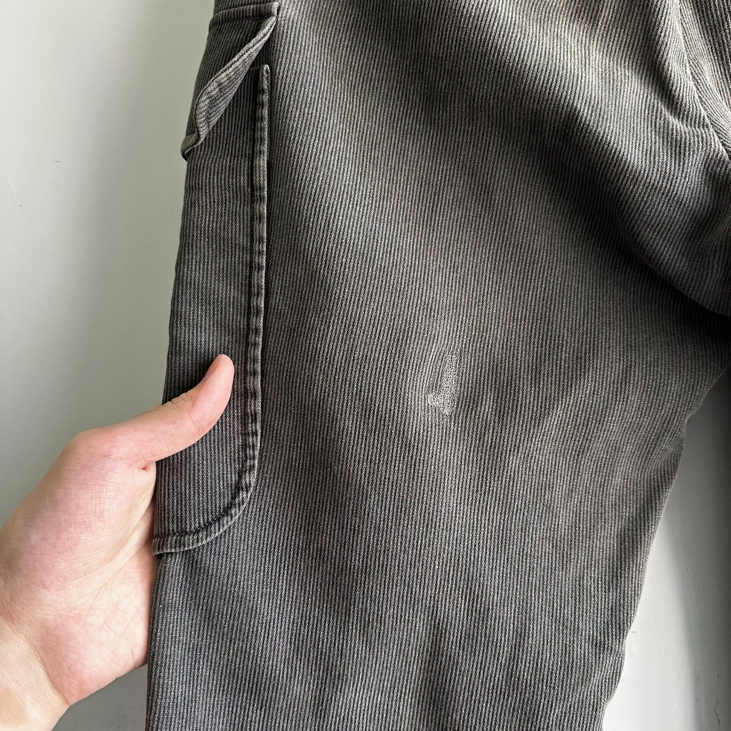 balenciaga washed cargo pocket trousers size 44