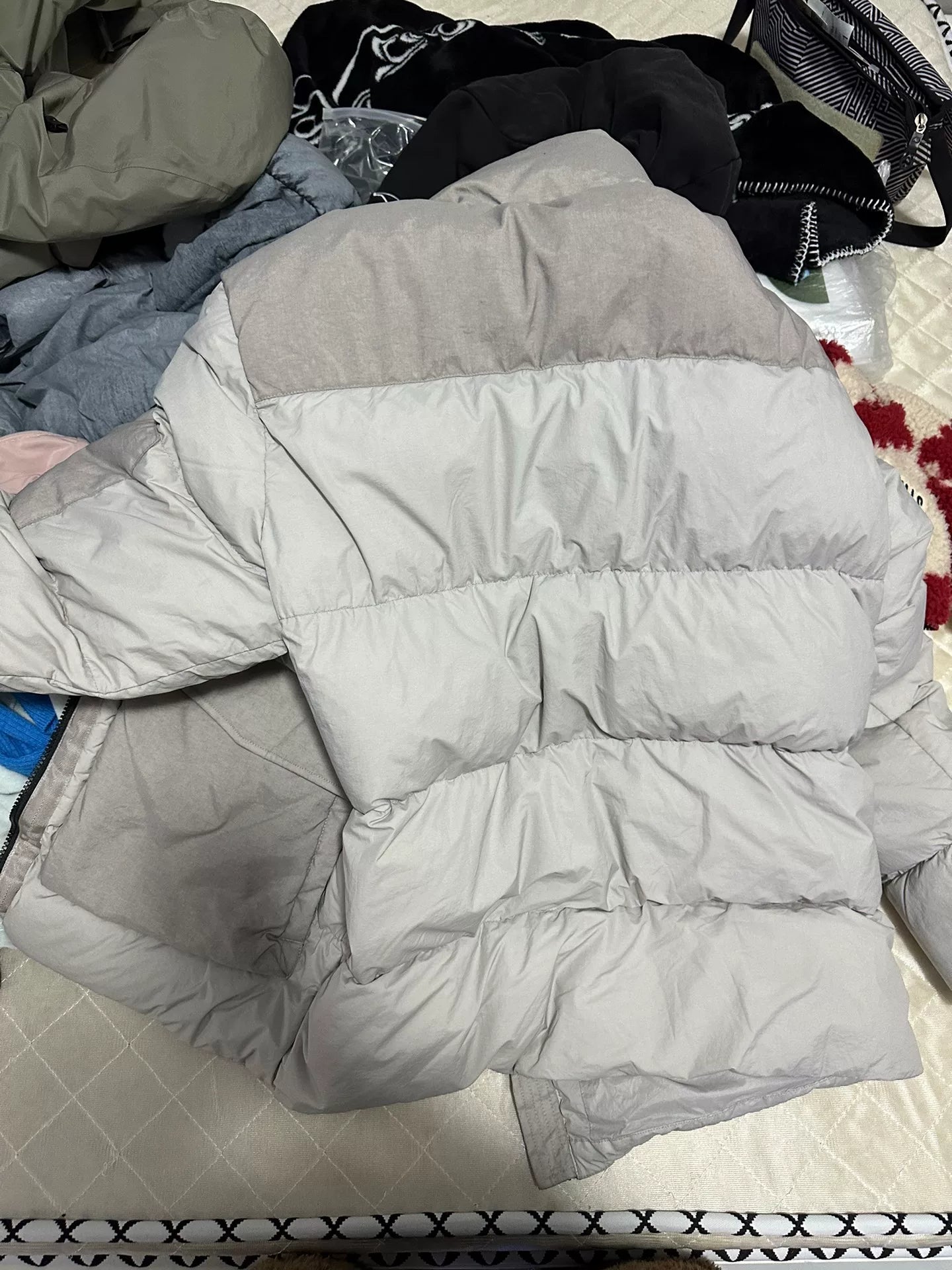 CP Company 23FW Light Gray Down Jacket