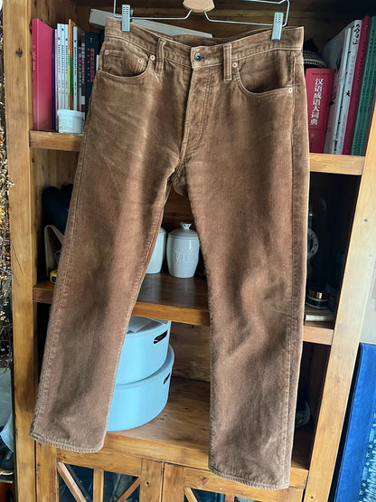 iron heart corduroy pants brown limited edition