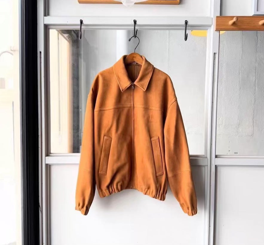 AURALEE 25SS Lamb Suede Zip Blouson