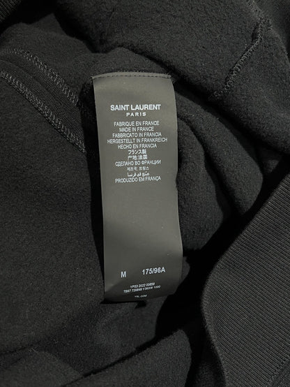 Saint Laurent Black Cotton Hoodie