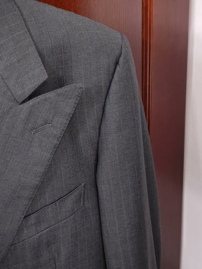 Zegna Wool Double-Breasted Suit Jacket