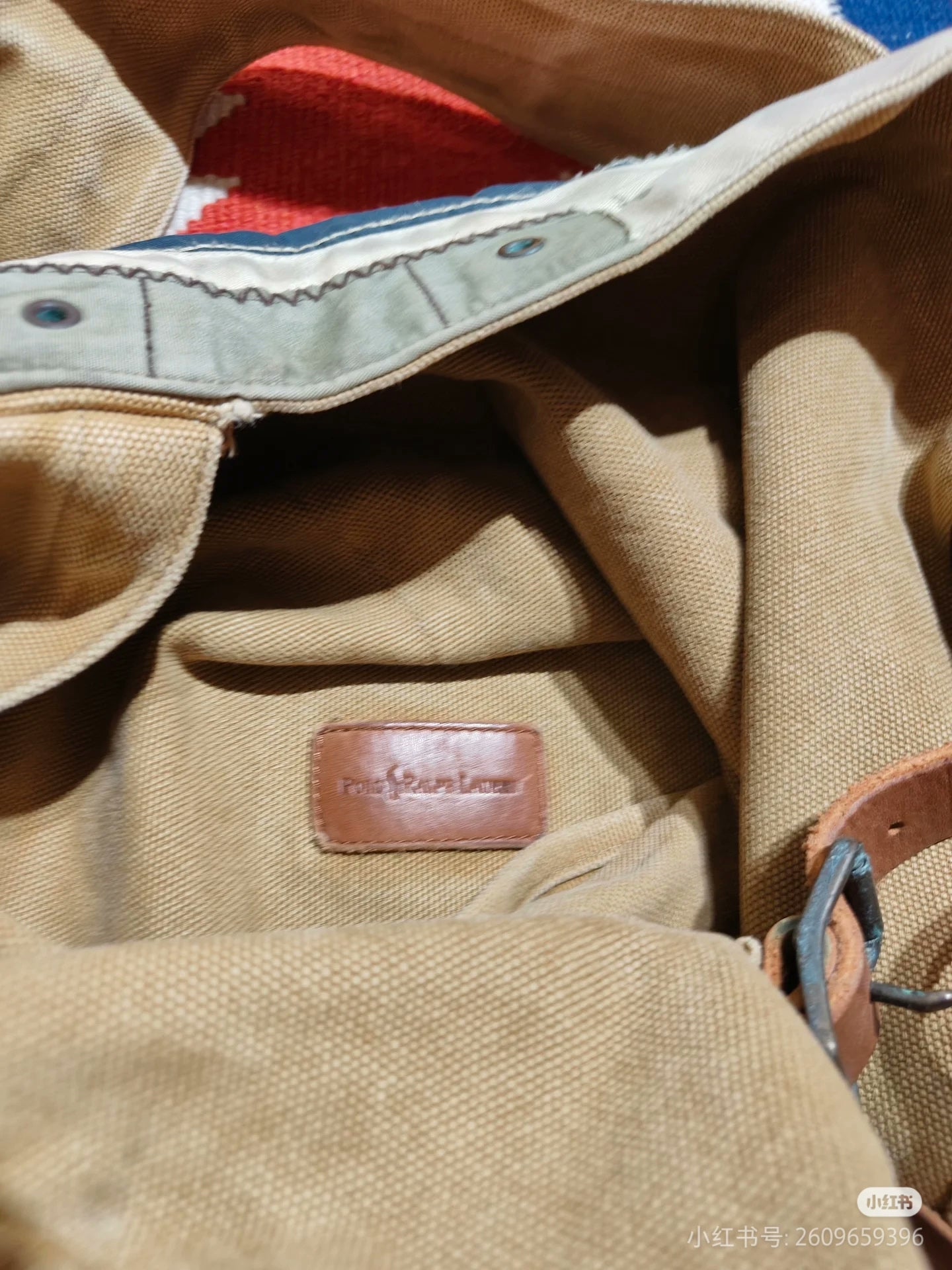 Ralph Lauren Vintage American Flag Backpack