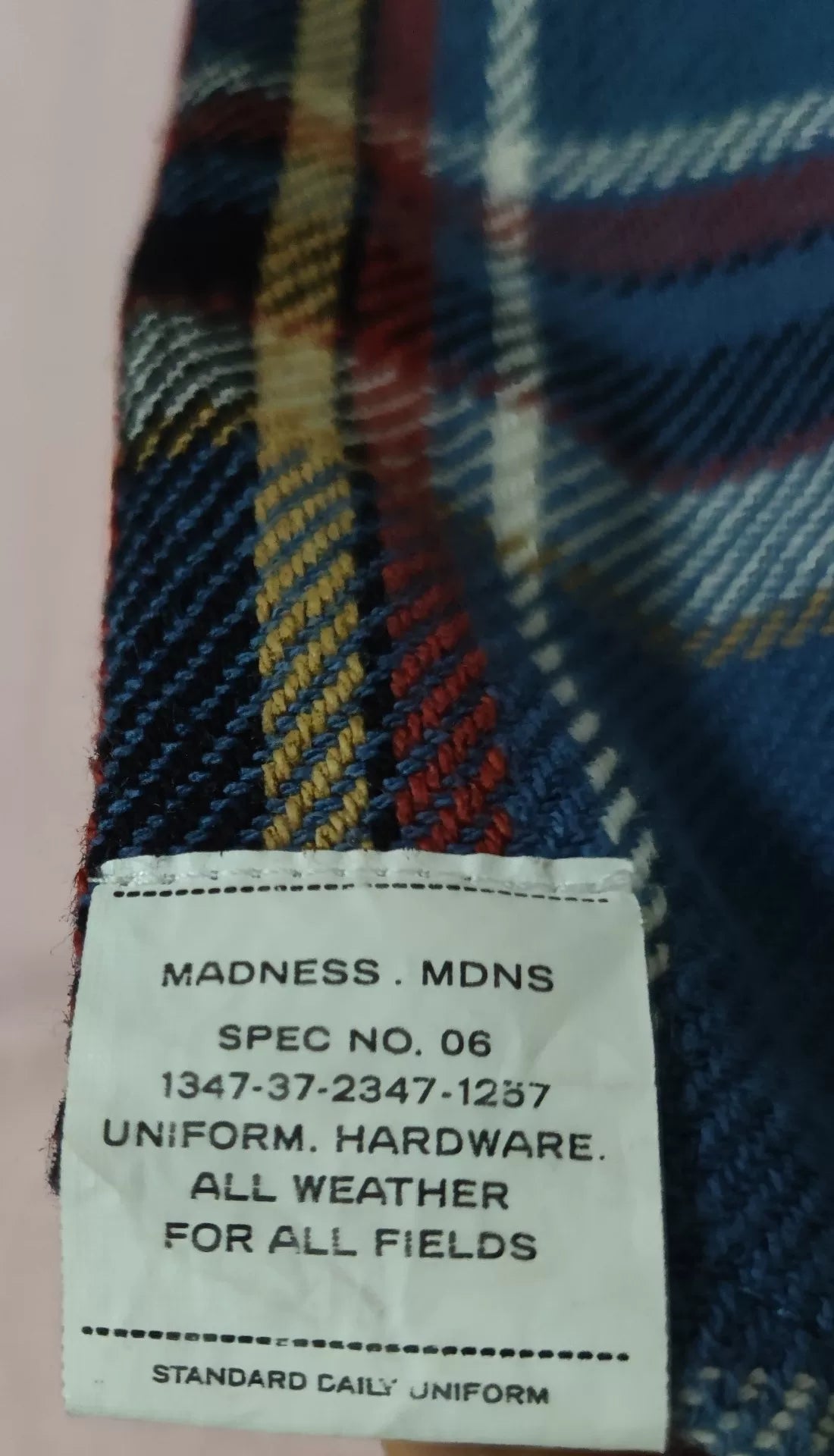 MADNESS Check Shirt 24AW