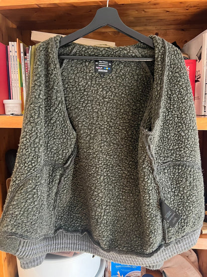 nigel cabourn wool jacket with riri zipper