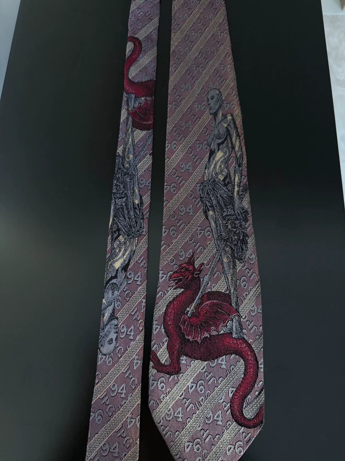 Jean Paul Gaultier Sci-fi Design Tie