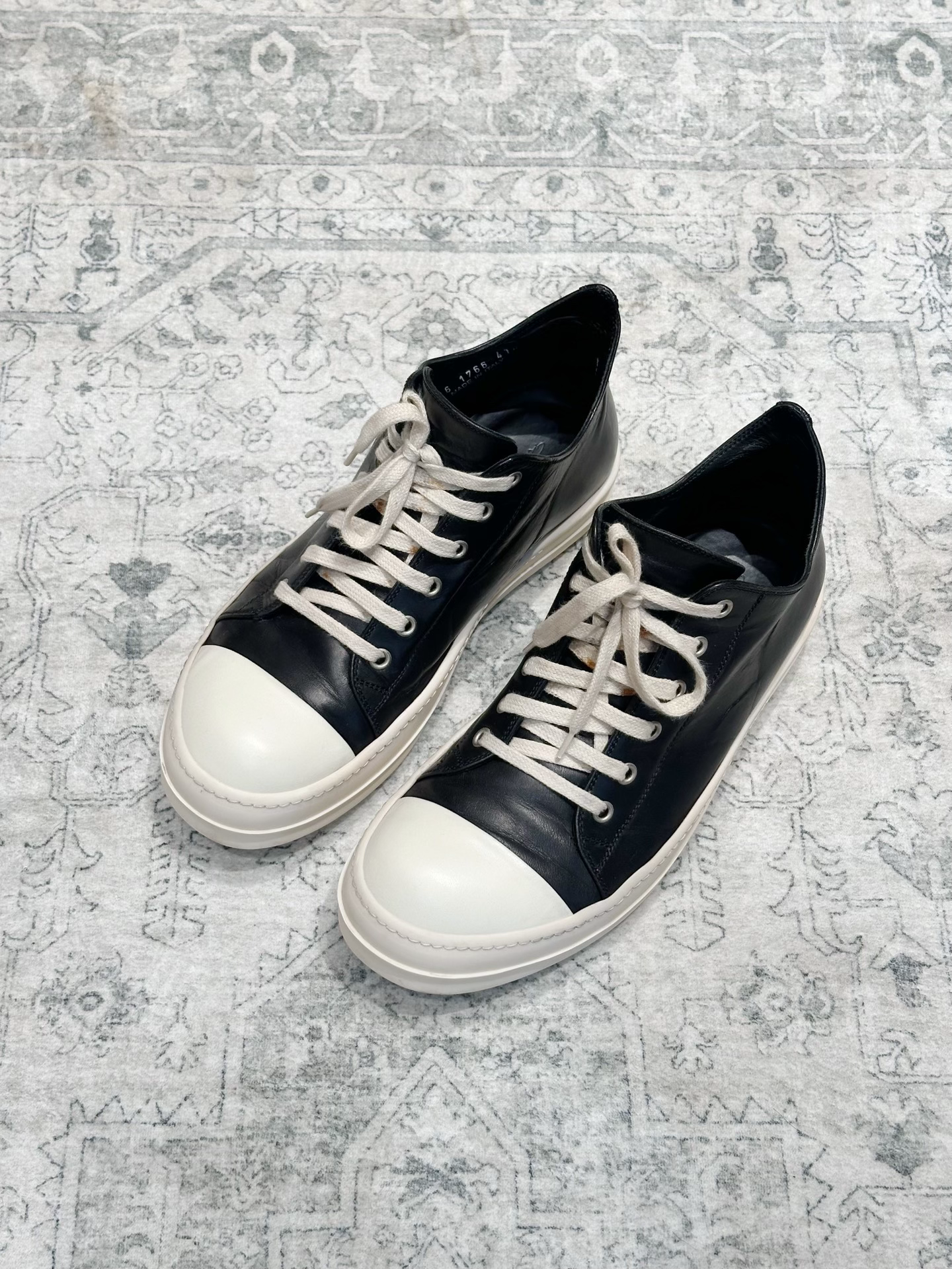 Rick Owens Main Line Leather Low-Top