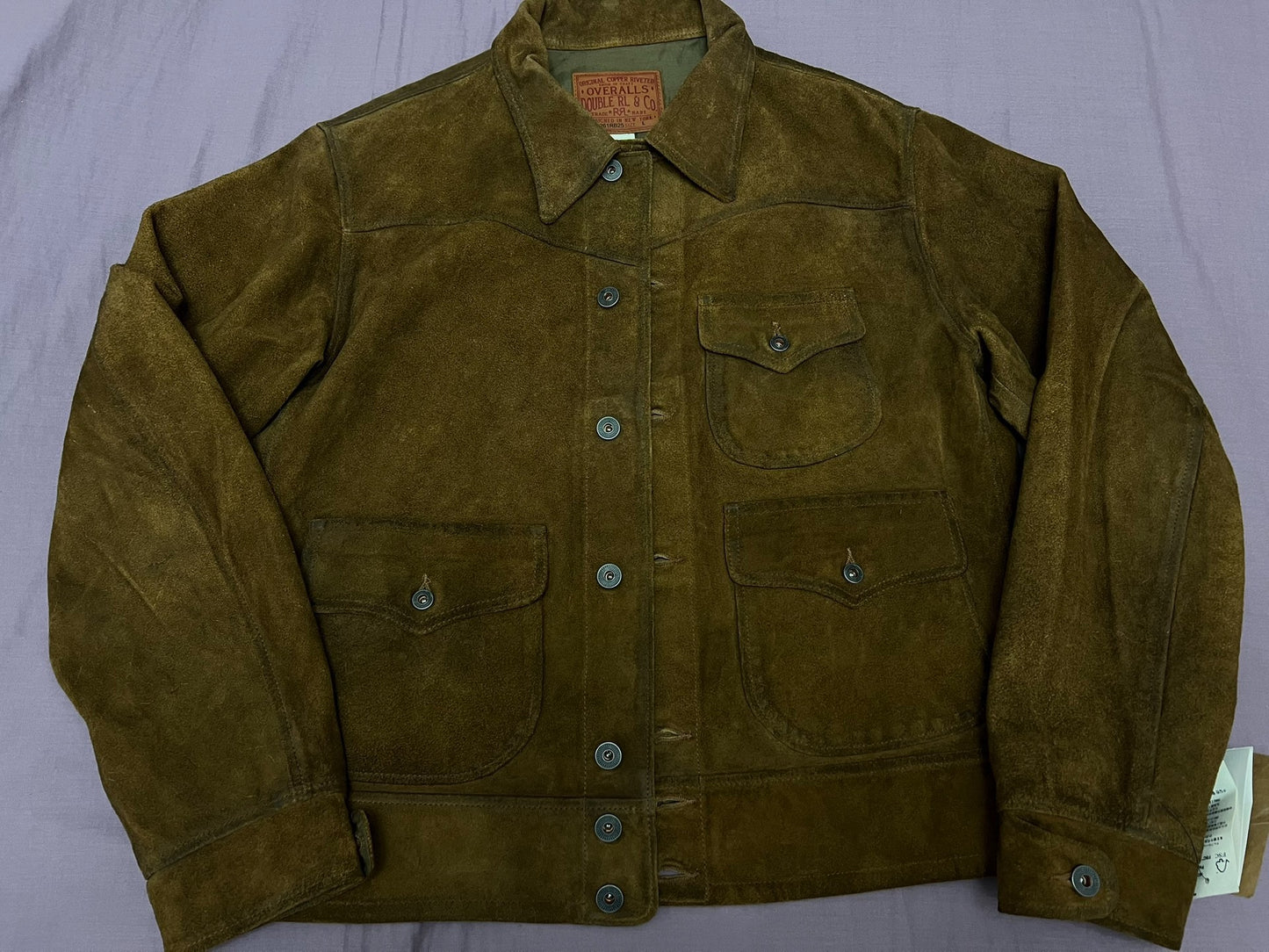 RRL 507 Three-Pocket Leather Jacket