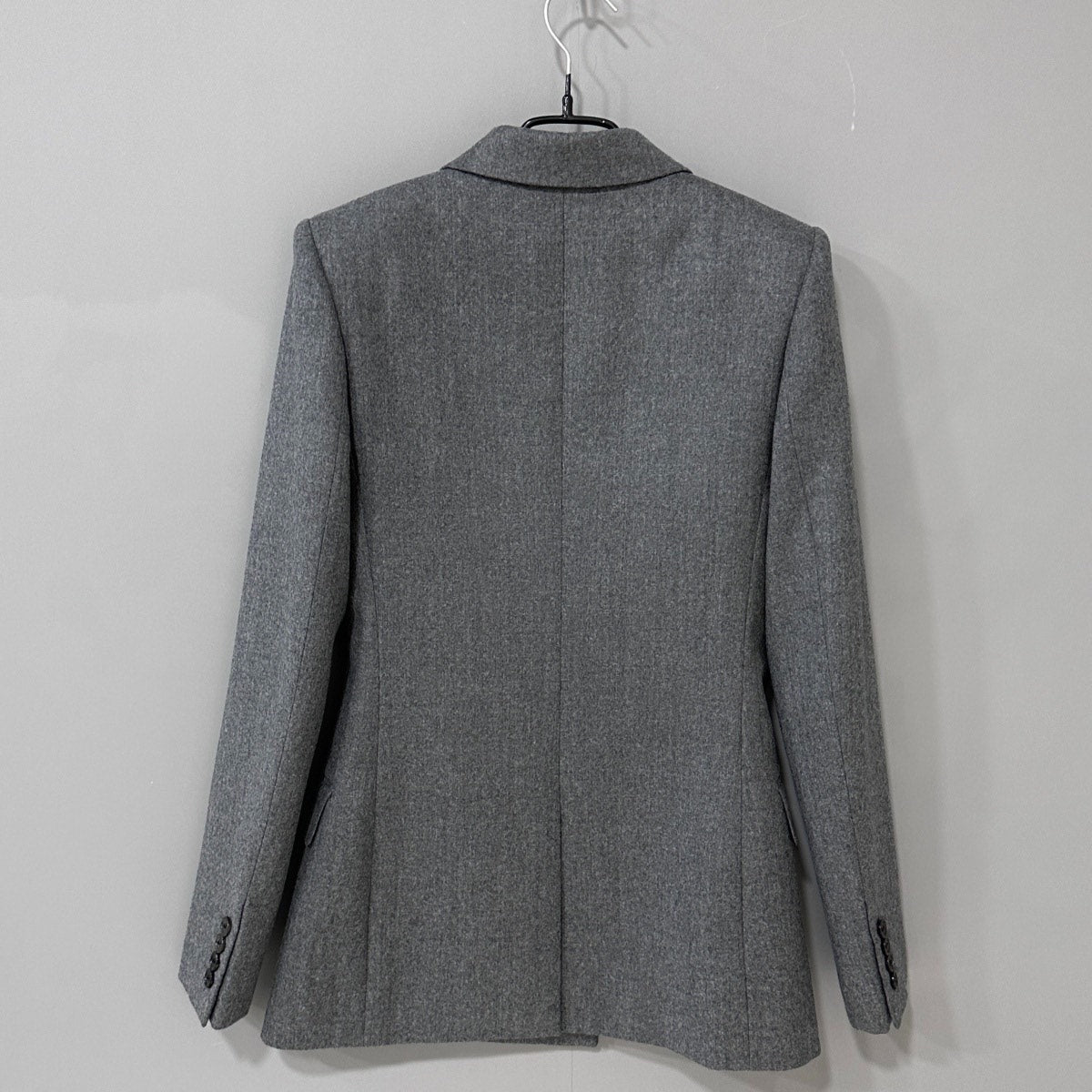 Saint Laurent Gray Double-Breasted Blazer