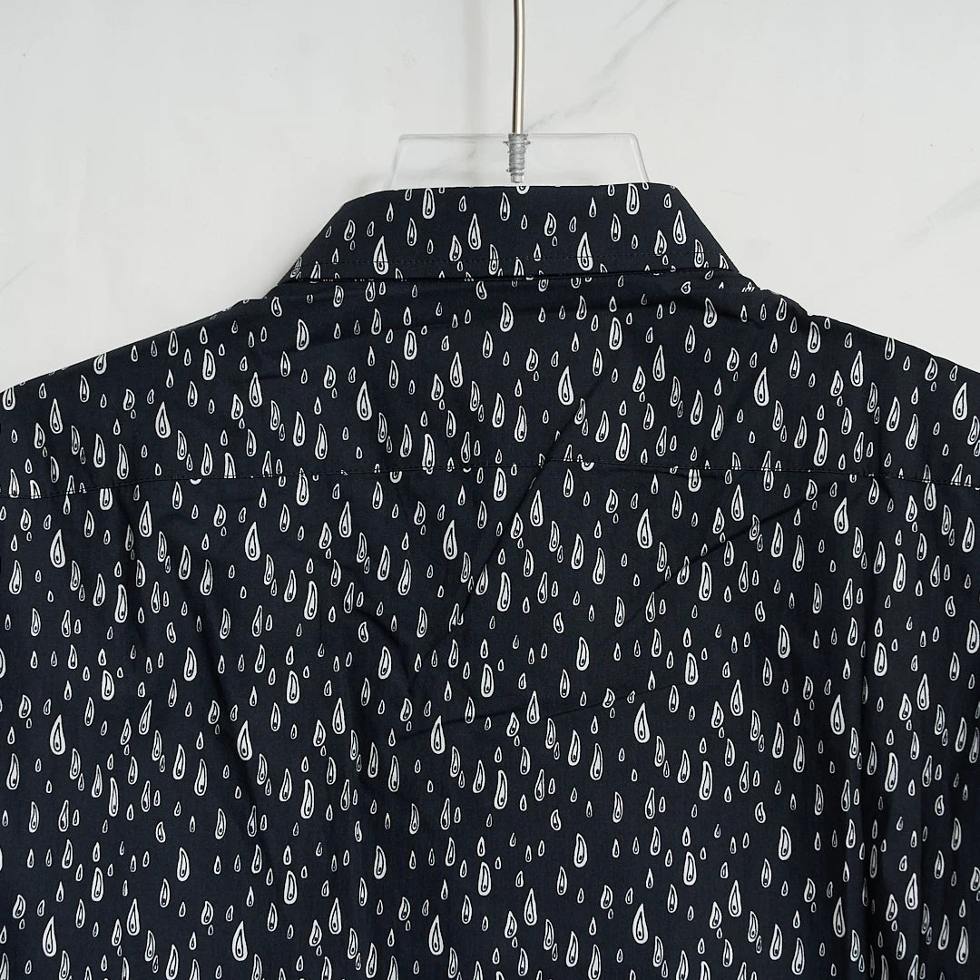Saint Laurent Men's Teardrop Short-Sleeve Shirt