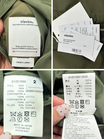 Visvim 25SS Iris Reversible Down Jacket