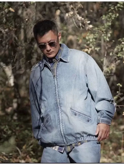 MADNESS 22SS Washed Distressed Denim Jacket