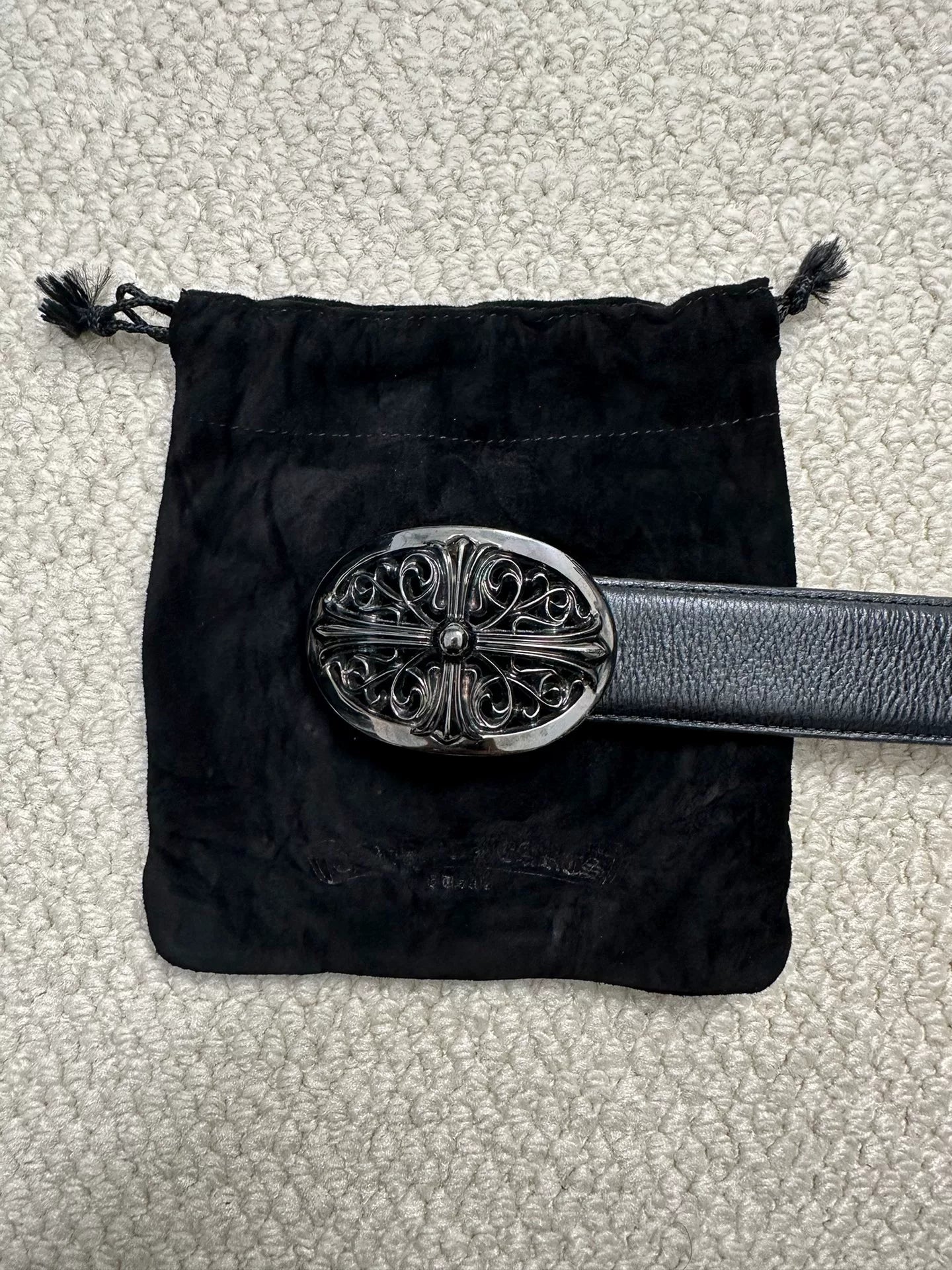 Chrome Hearts Cross Engraved Belt