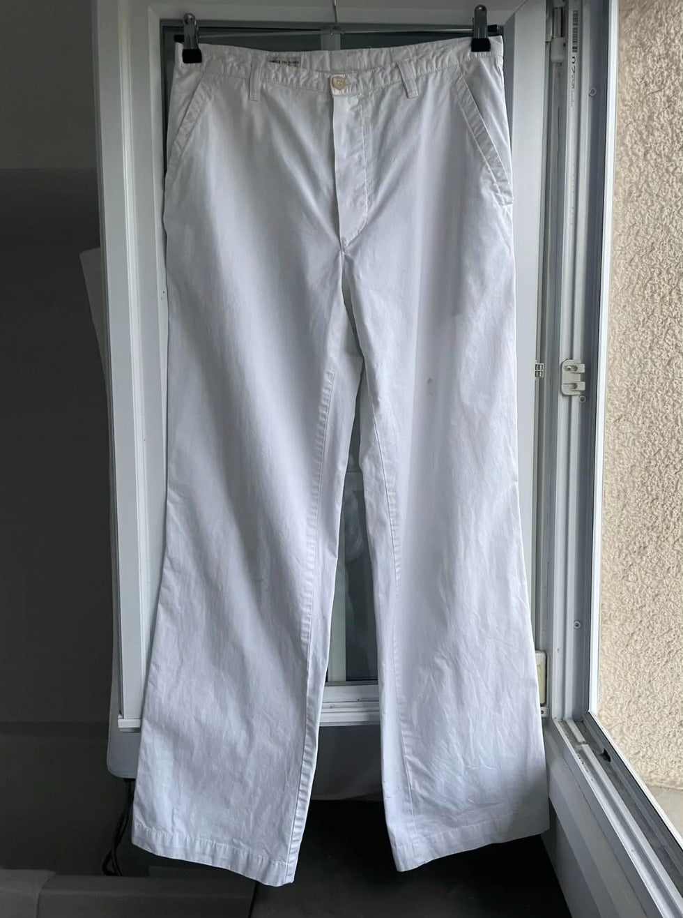 Dries Van Noten 1990s White Pants