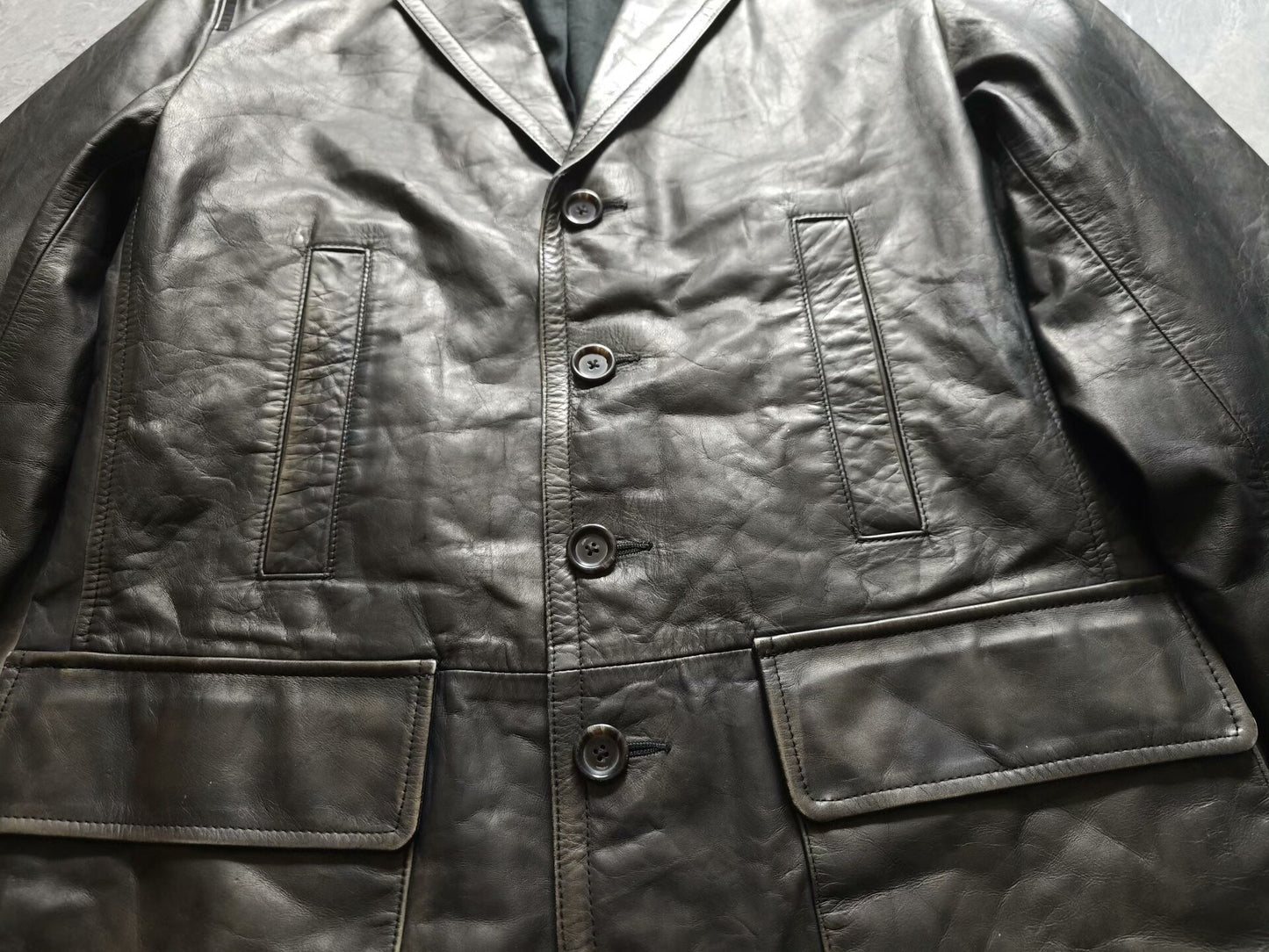 soft black leather jacket by polo ralph lauren