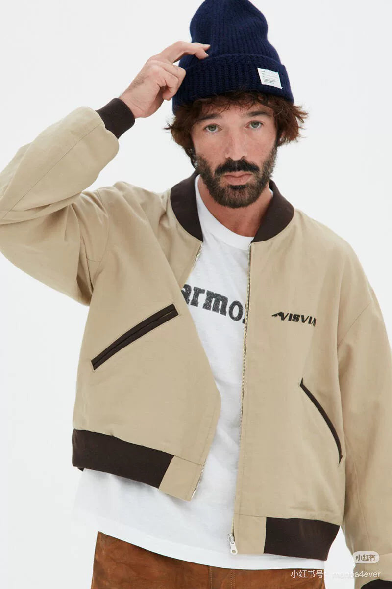 visvim douglas jacket beige wool blend