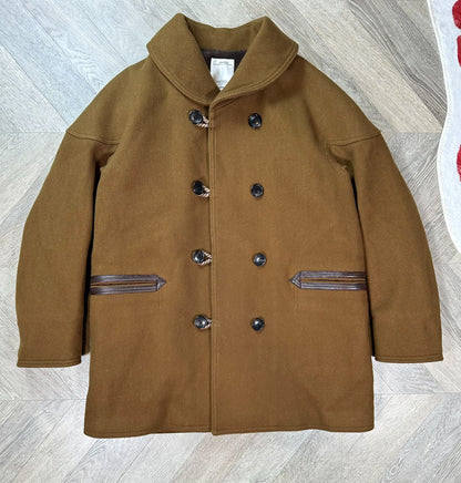 visvim mariposa ranch coat in brown