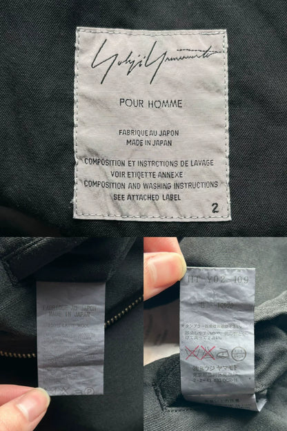 Yohji Yamamoto Black Short Jacket