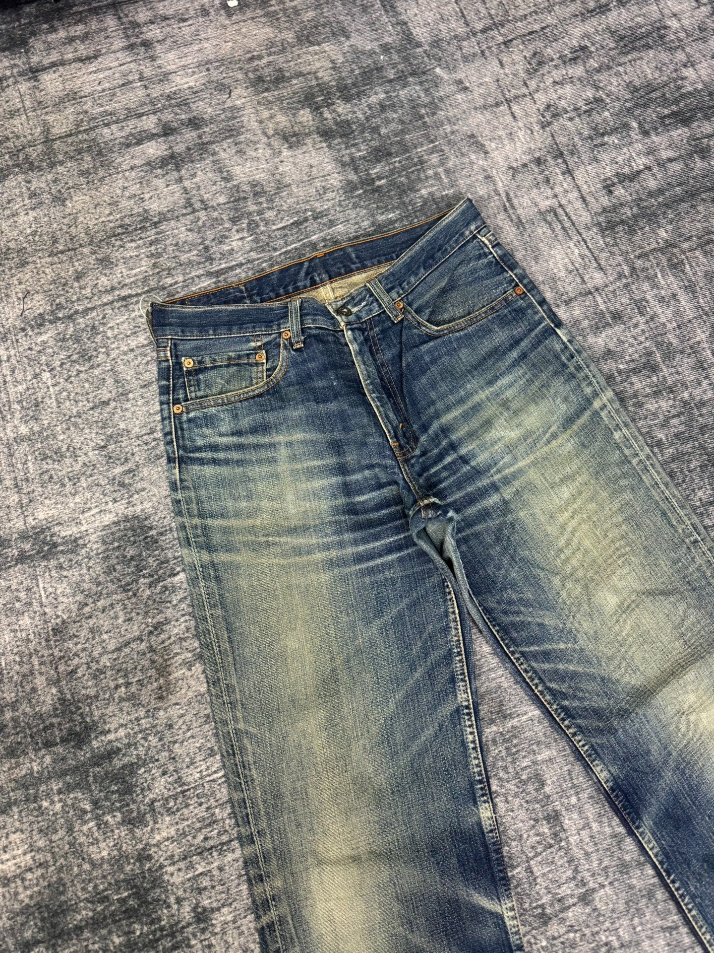 Vintage Levi's 502 Japanese Washed Blue Jeans