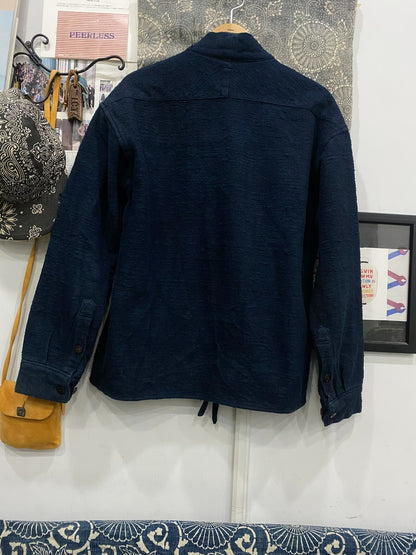 visvim lhamo shirt in dark indigo