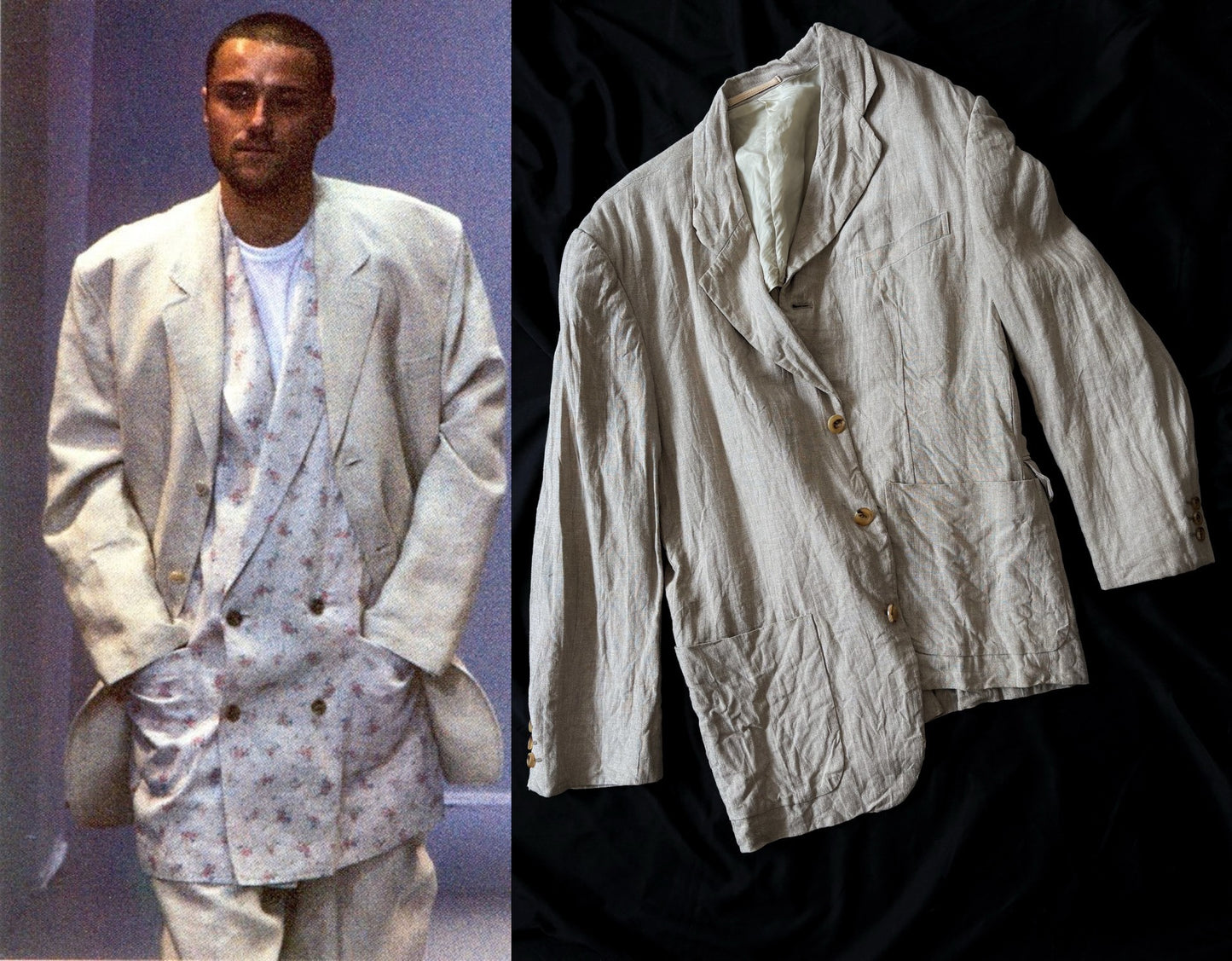 Comme des Garcons Homme Plus 1995 WORK Linen Jacket