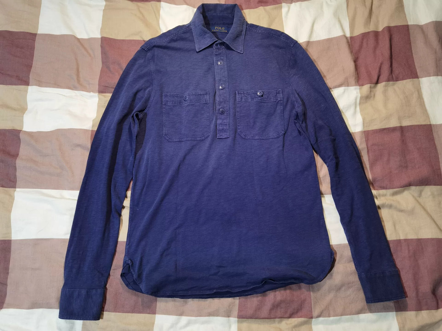 RRL Ralph Lauren Vintage Indigo Washed Long Sleeve Shirt