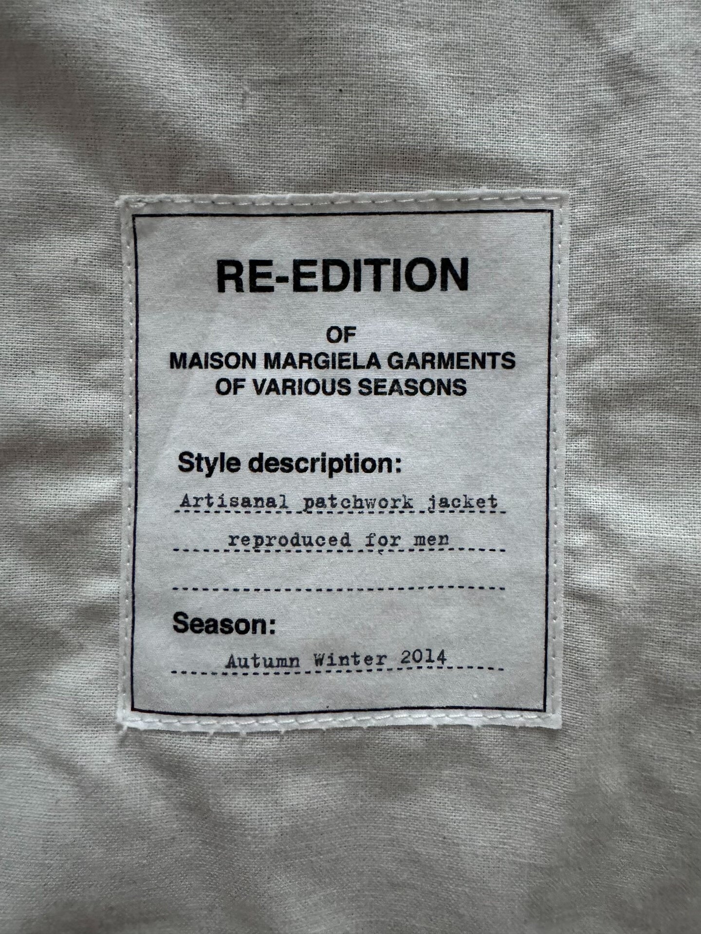Maison Margiela Wool Blend Long Coat