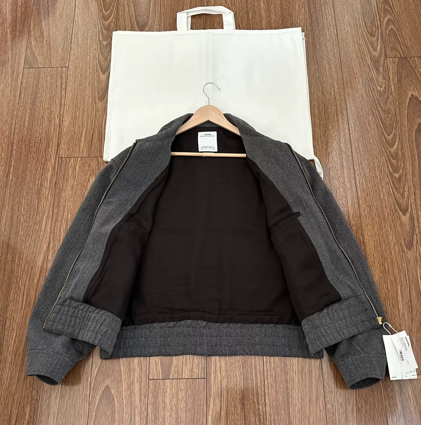 visvim rudy sb blouson jacket charcoal gray