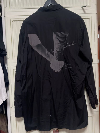 Yohji Yamamoto Black Print Shirt