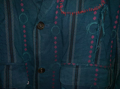 Undercover 03ss Scab Distressed Patch Suit Jacket
