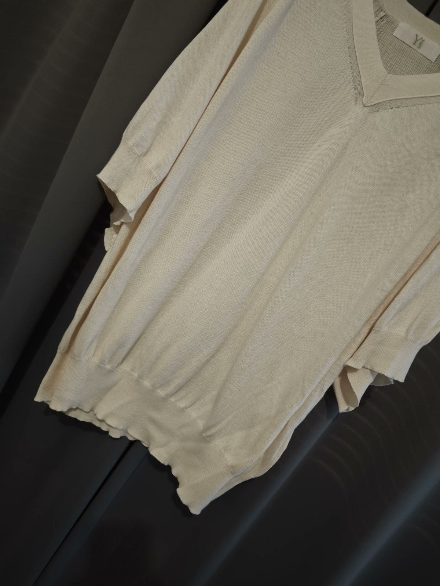 Yohji Yamamoto Y's V-Neck Knit Short Sleeve