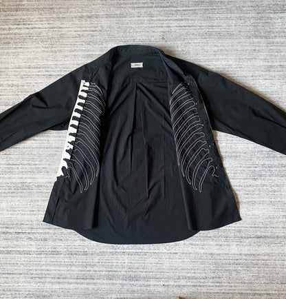 Undercover Skeleton Embroidered Long Sleeve Shirt