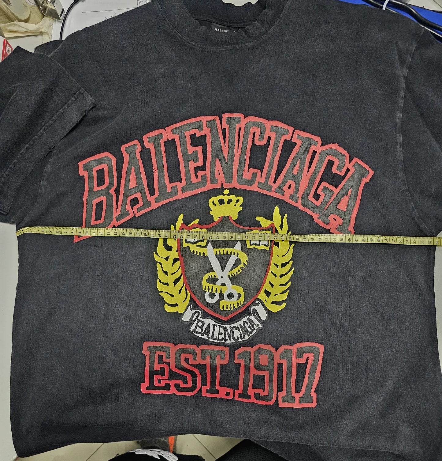 Balenciaga Black Vintage Short Sleeve T-Shirt